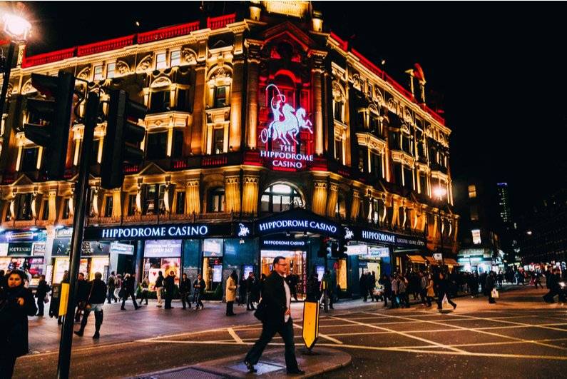 Hippodrome casino London at night